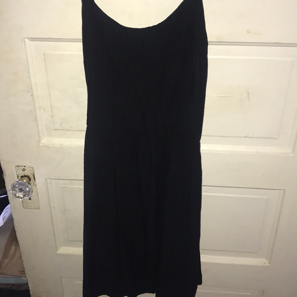 Black mini flow dress